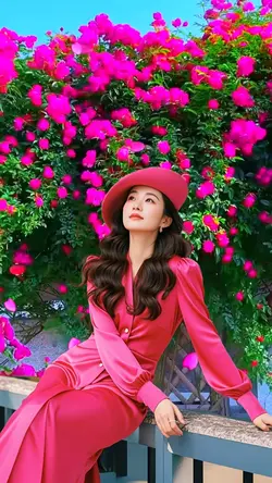 Among the flowers