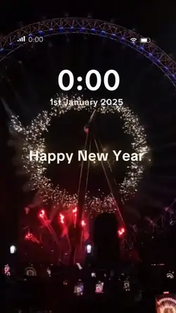 New year countdown