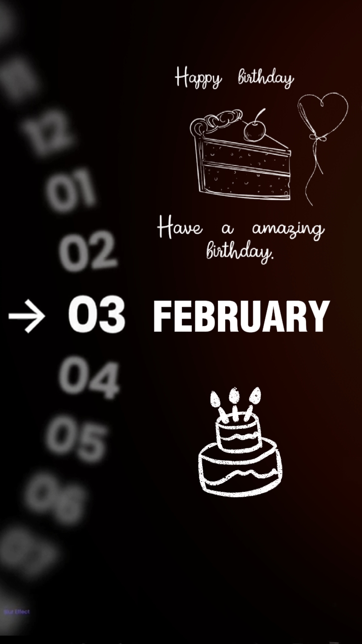FELIZ CUMPLEAÑOS 03 DE FEBRERO 