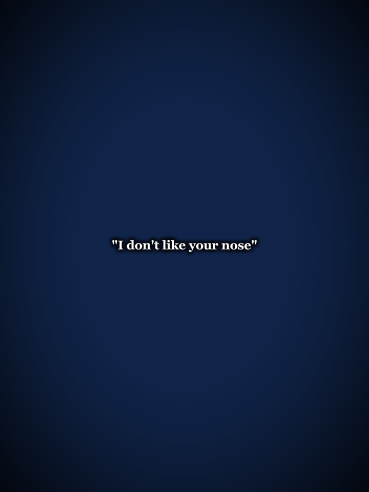 my nose?