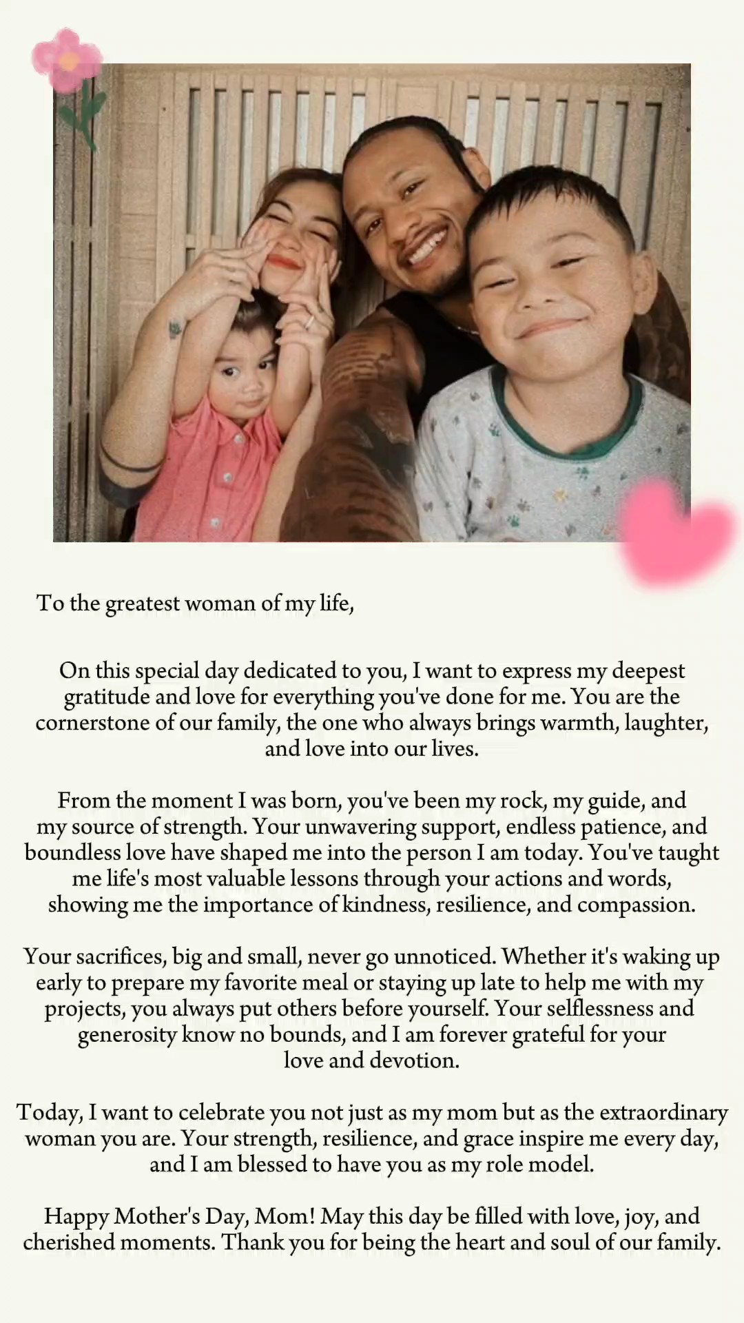 mother's day message