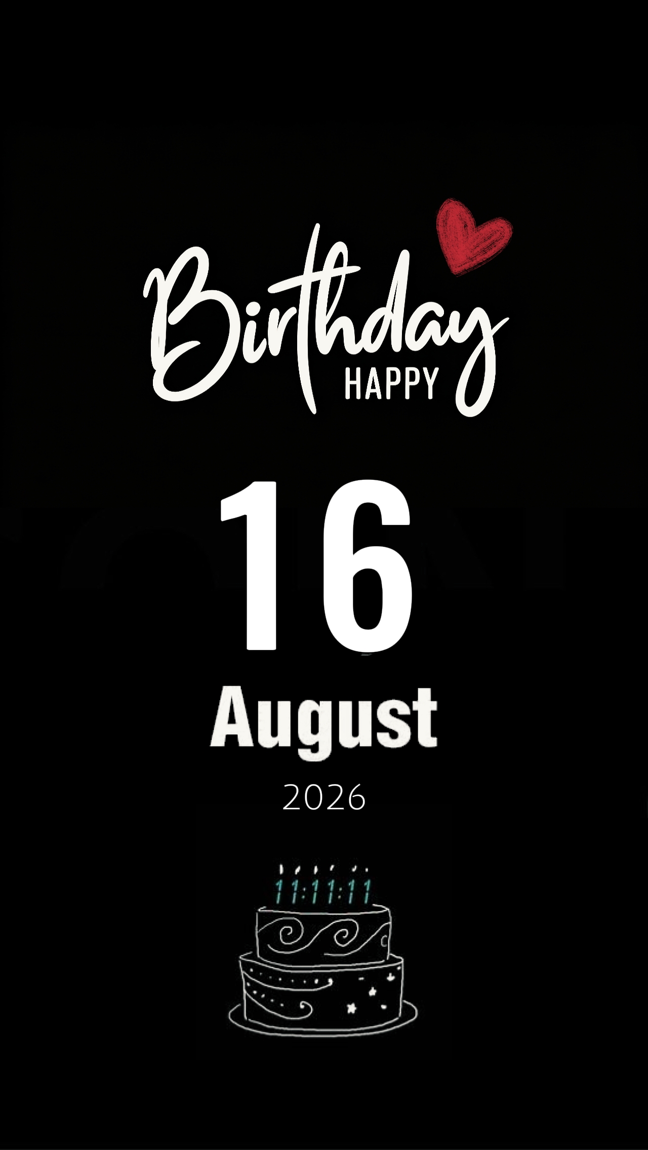 Birthday 16 August