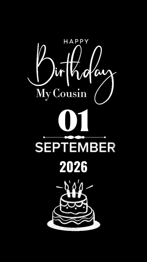 HBD COUSIN 1 SEP