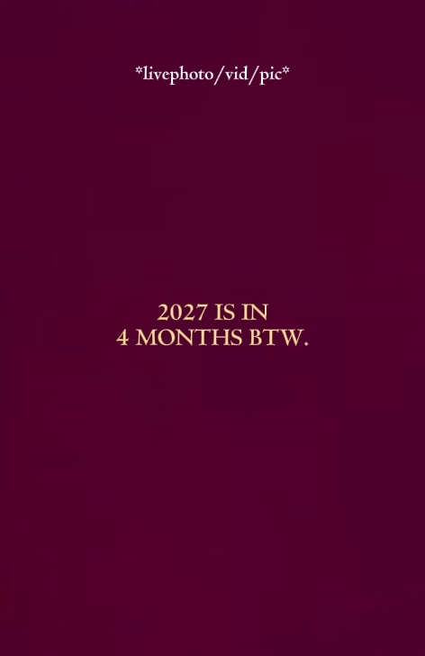 2027 IS COMING 