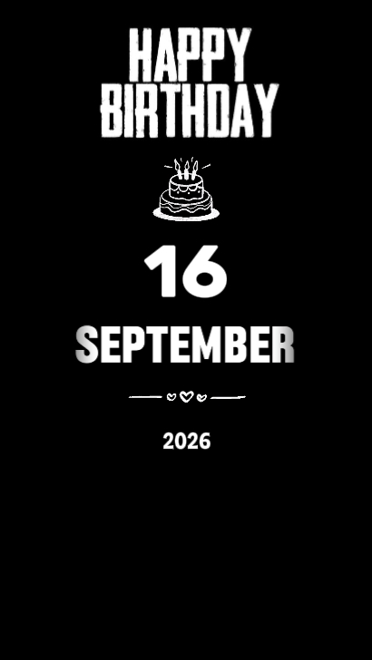 HBD MOM 16 SEPTEMBER