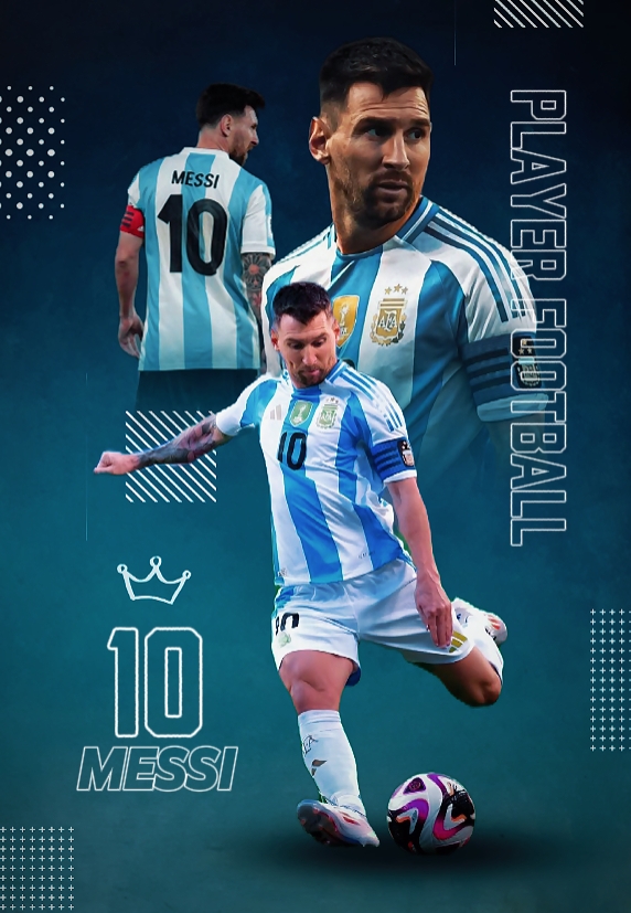 poster bola messi