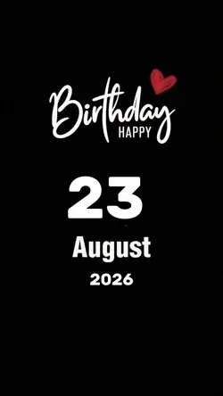 Hbd 23 August 2020