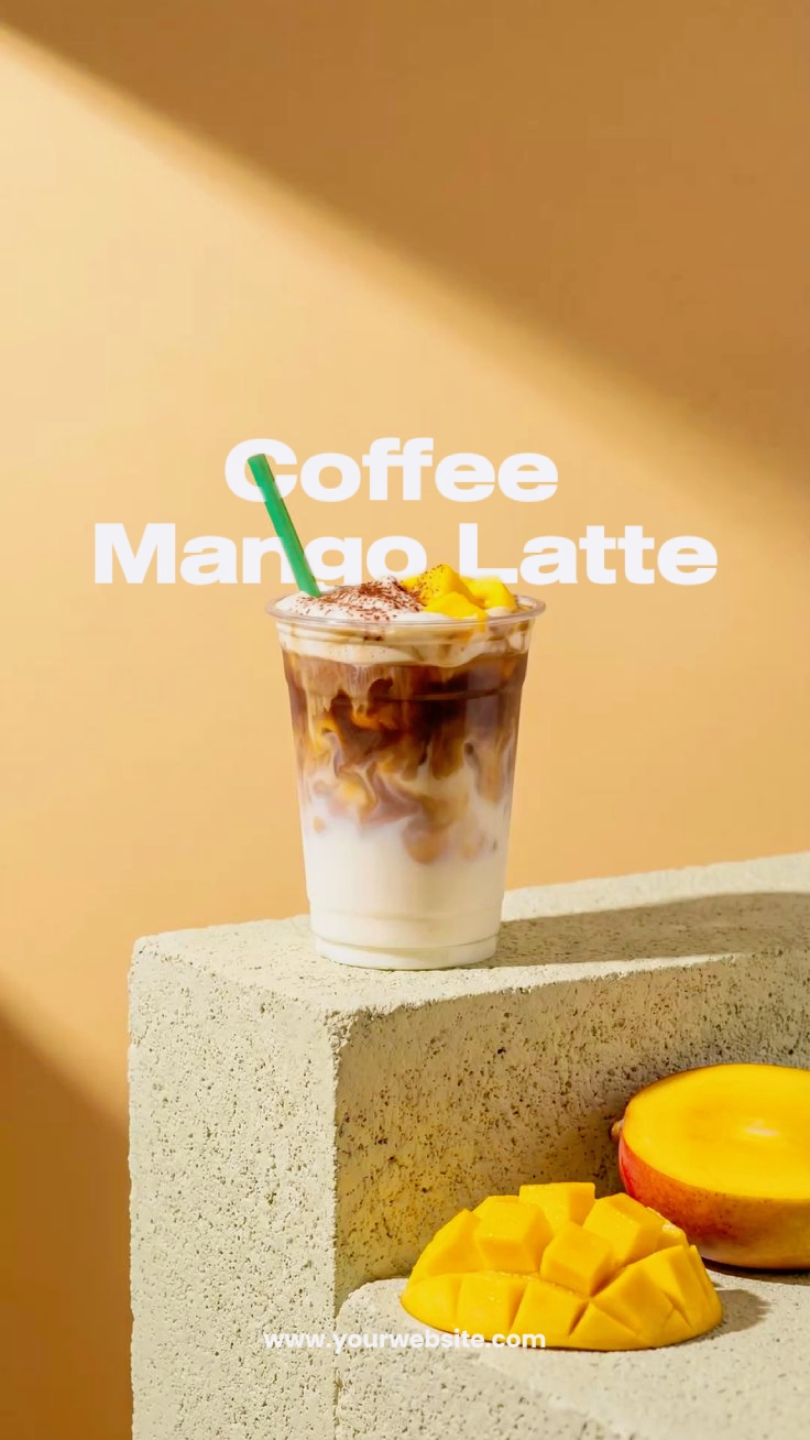 Café com leite de manga