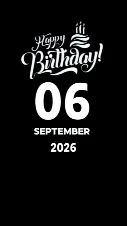 selamat ulang tahun 06 September 