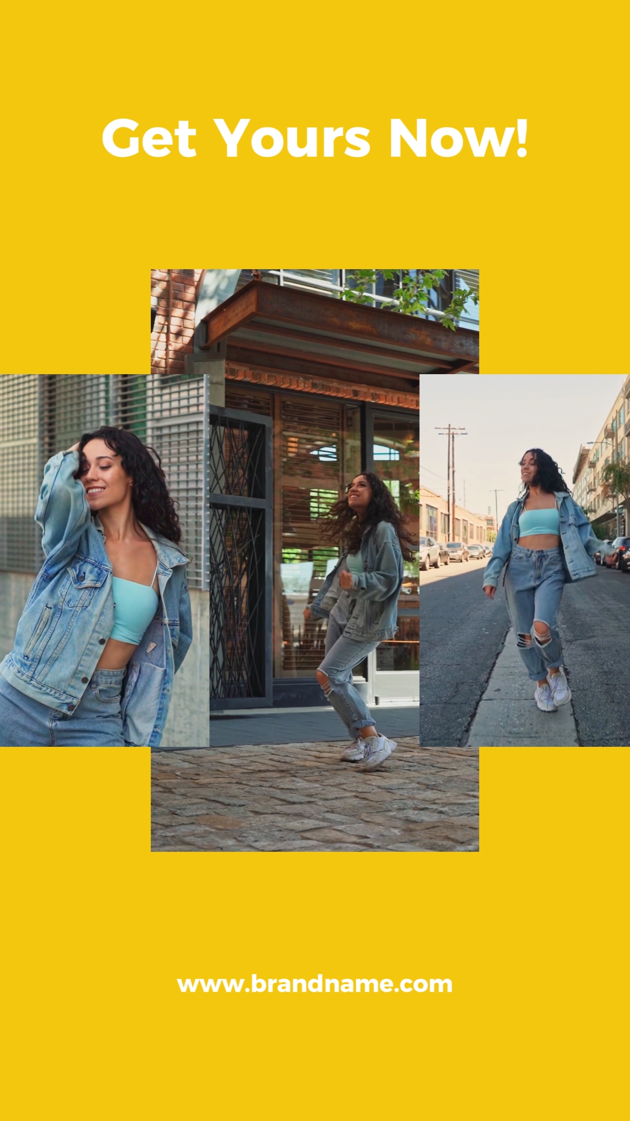 Bekleidungsindustrie Jeansjacke Business Vorlage