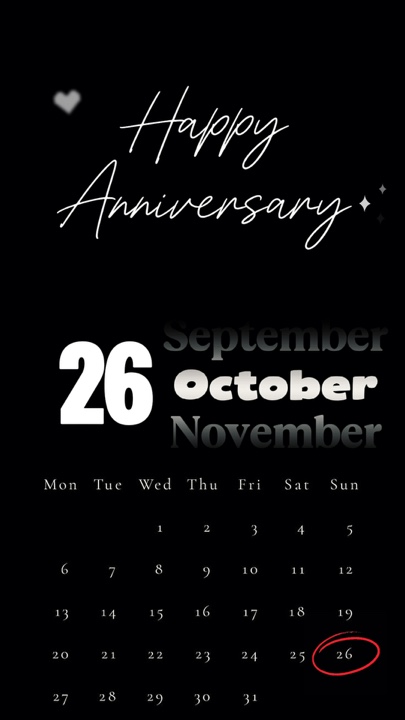 Anniv 26 October 