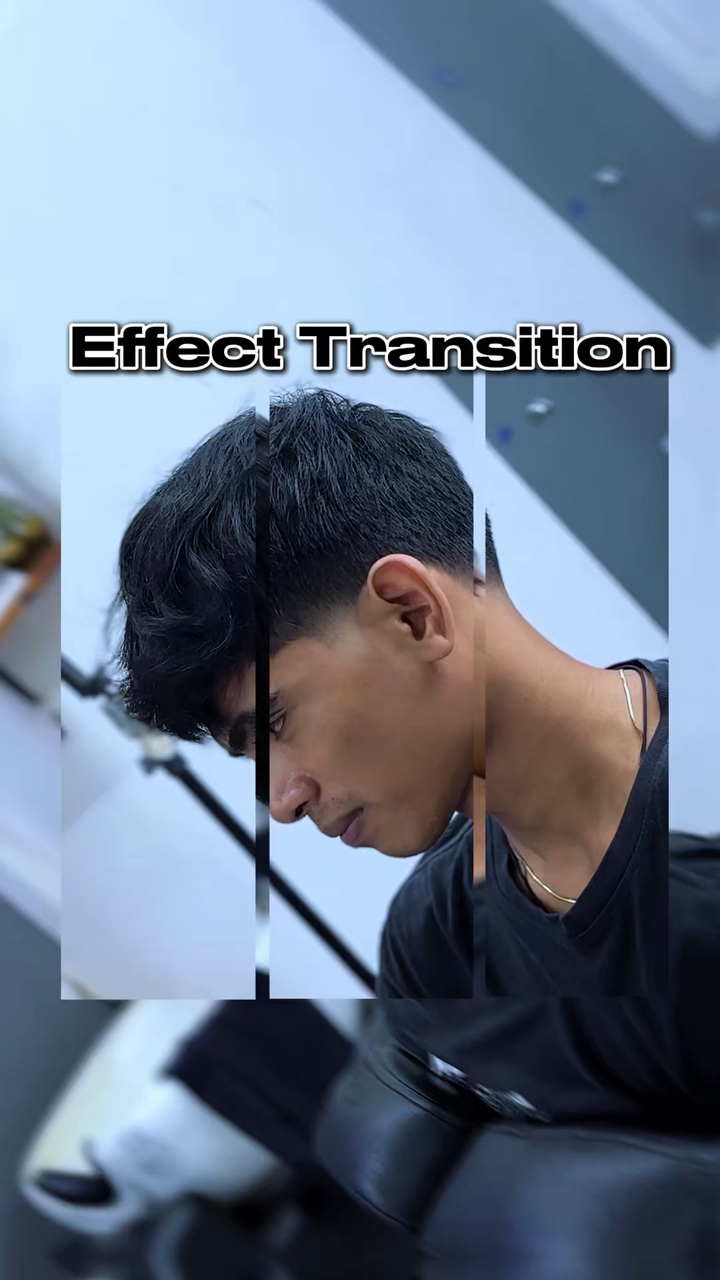 Effet vidéo de barbier