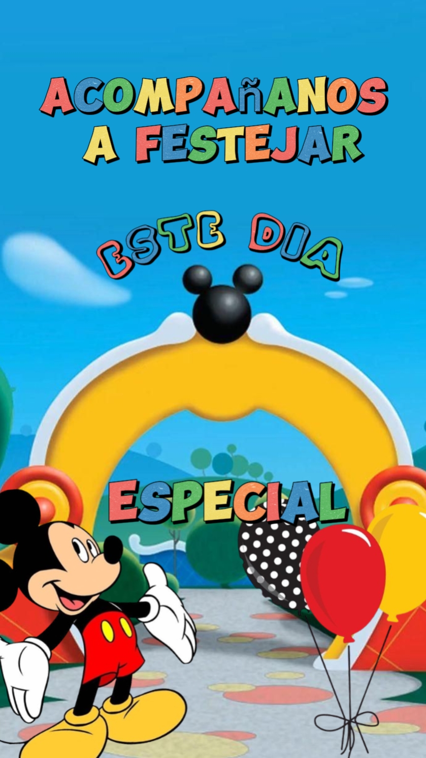 Invitación Mickey