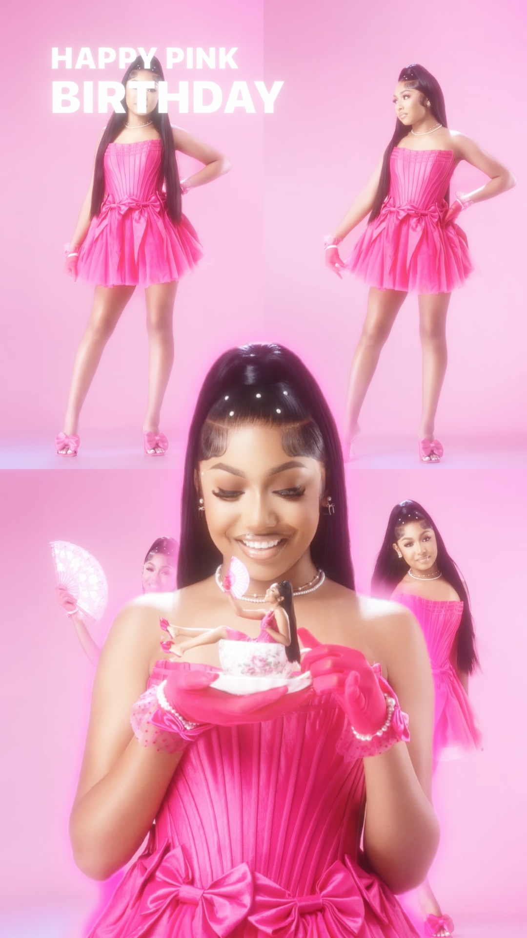 Feliz aniversário rosa 