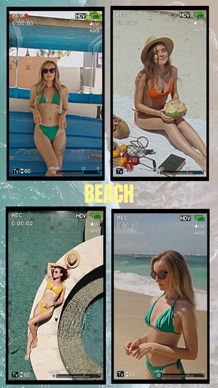 Exibição de produtos de roupas batendo no estilo TikTok.