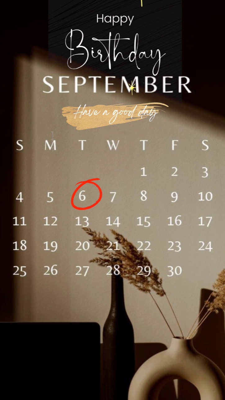 HBD 6 de septiembre
