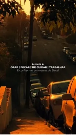 A meta é: