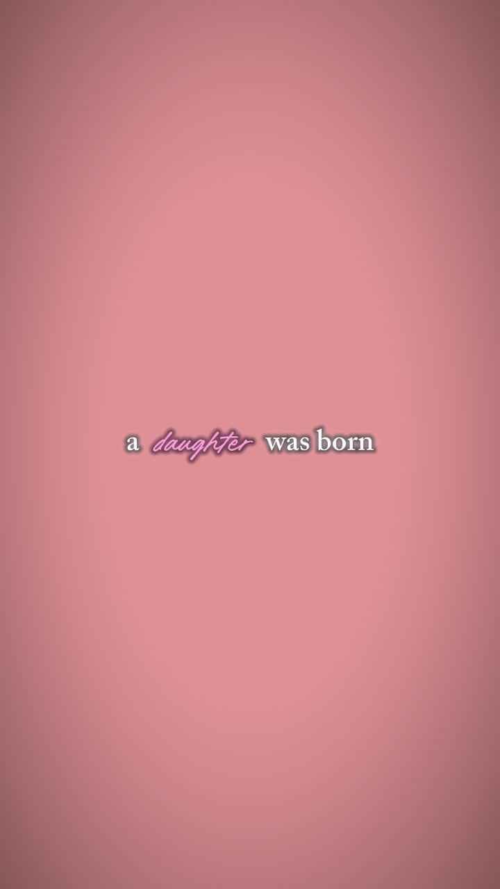 a daughter was born