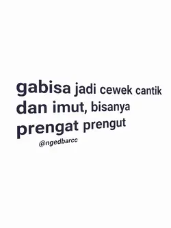 gabisa jadi cewek 
