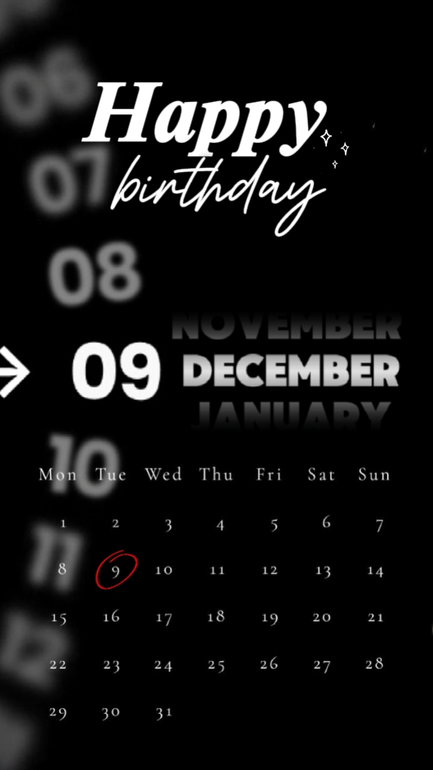 HBD 09 DE DEZEMBRO 