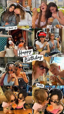 birthday collage