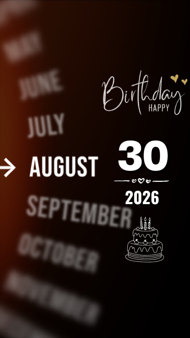 ulang tahun 30 Agustus