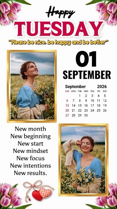 Tuesday 1 September 