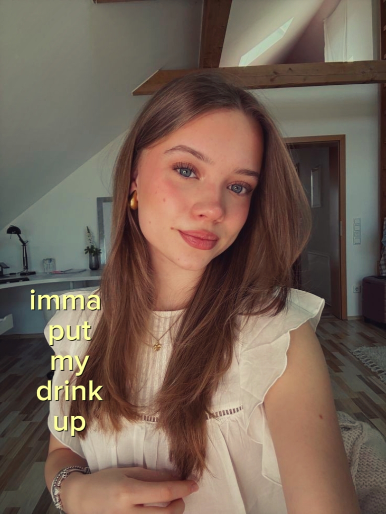 Je vais mettre mon verre