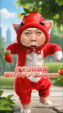 イチゴの妖精顔ハメテンプレwww
