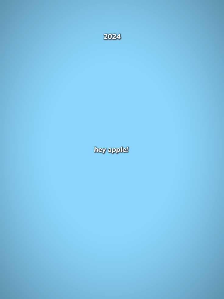 hey apple? 