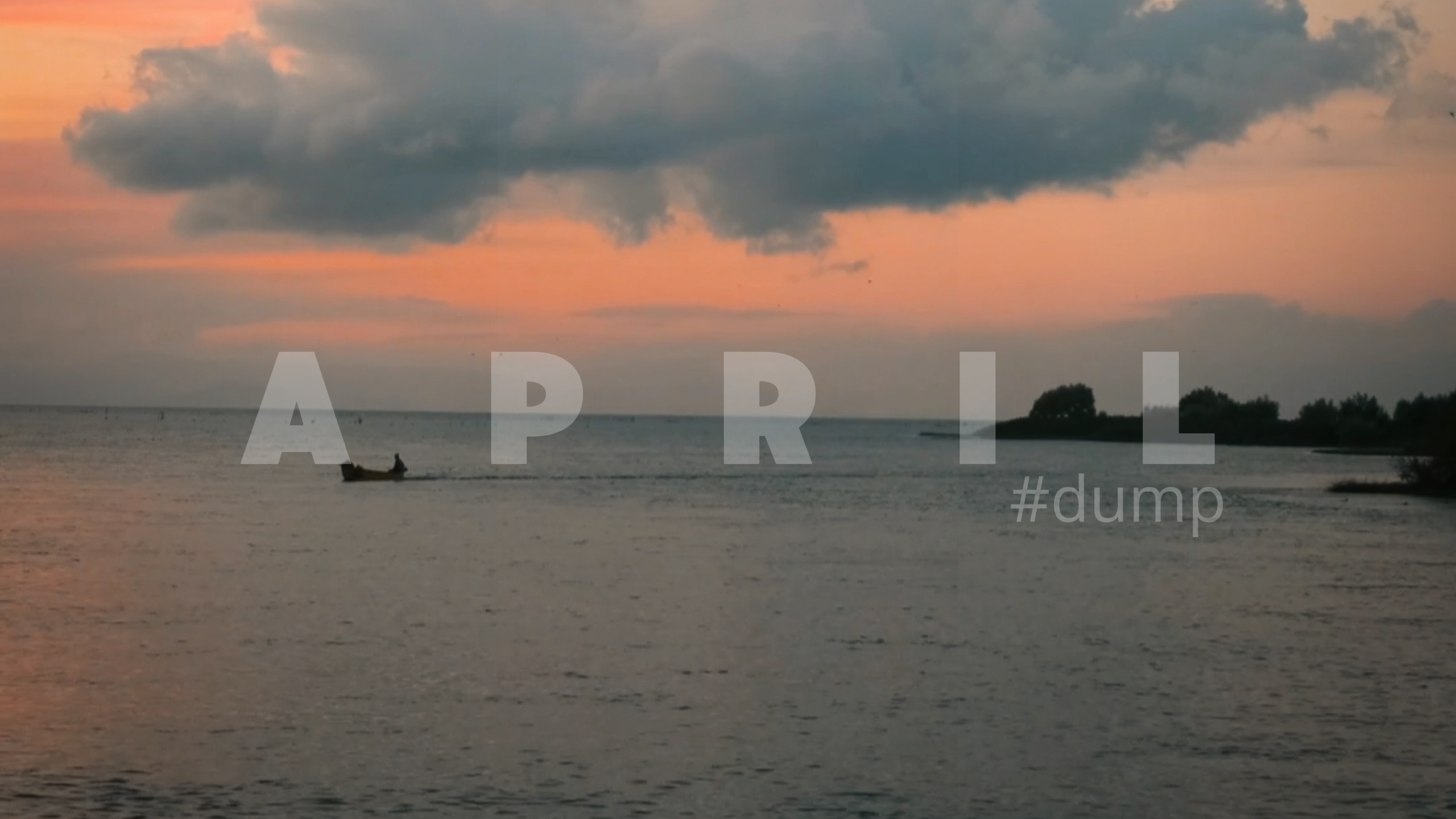 Paisaje del volcado de abril