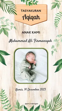 UNDANGAN AQIQAH PM5