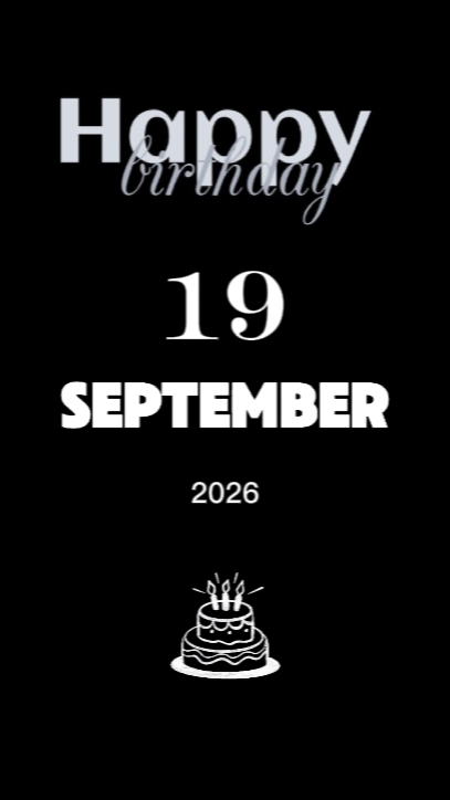 SELAMAT ULANG TAHUN SAUDARA 19 SEPTE