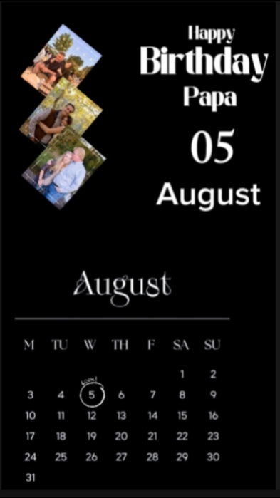 HBD papa 5 August