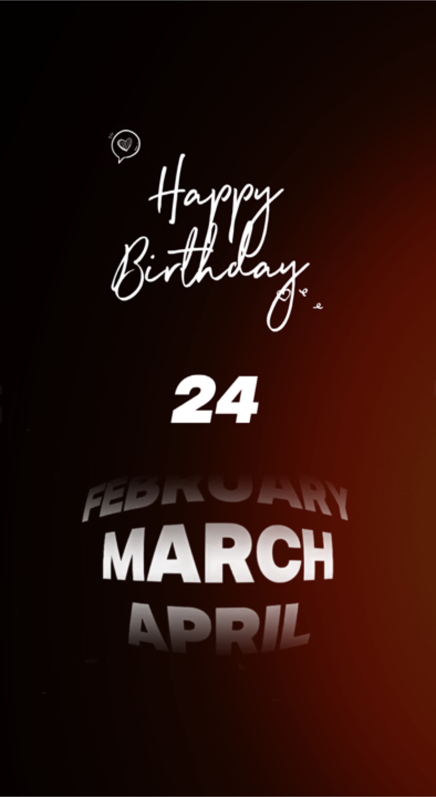 ULANG TAHUN 24 MARET
