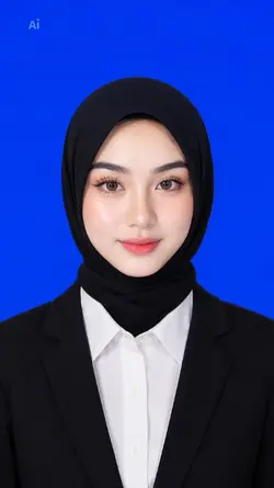 photo latar biru ai