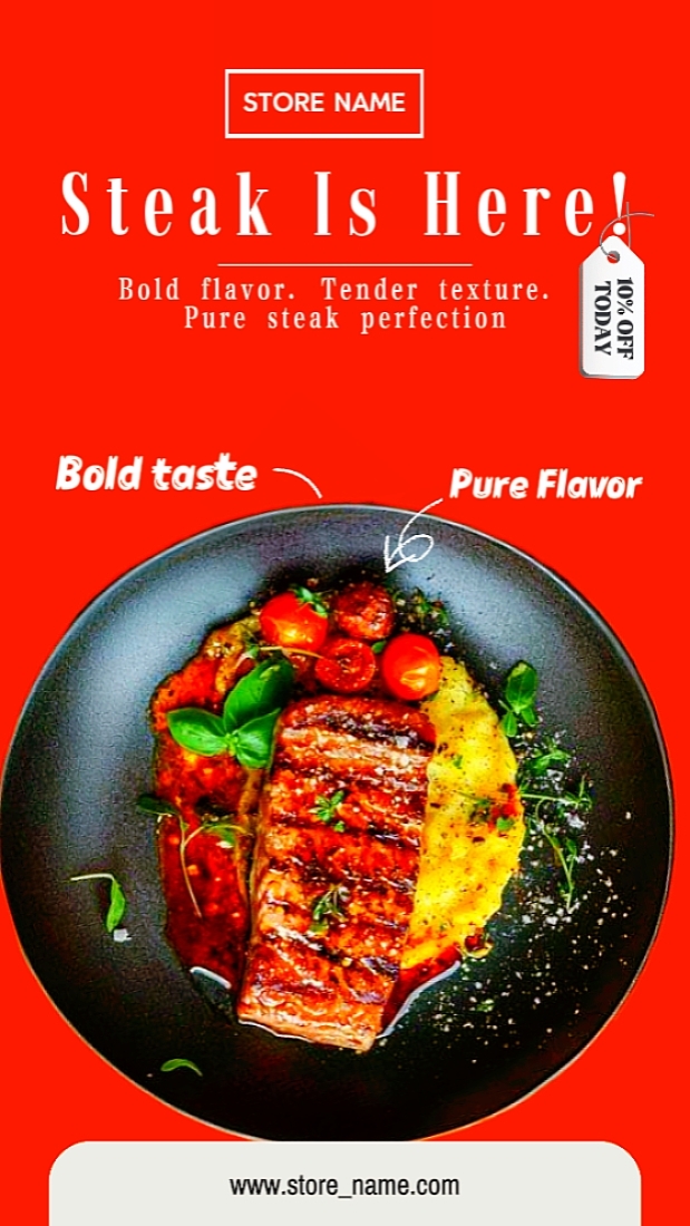 Steak is here!