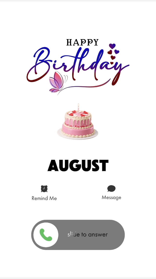 Aniversário de Agosto Chamando