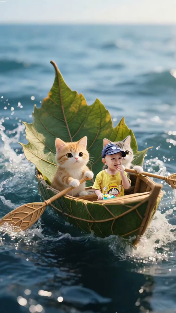 Boat on the waves
