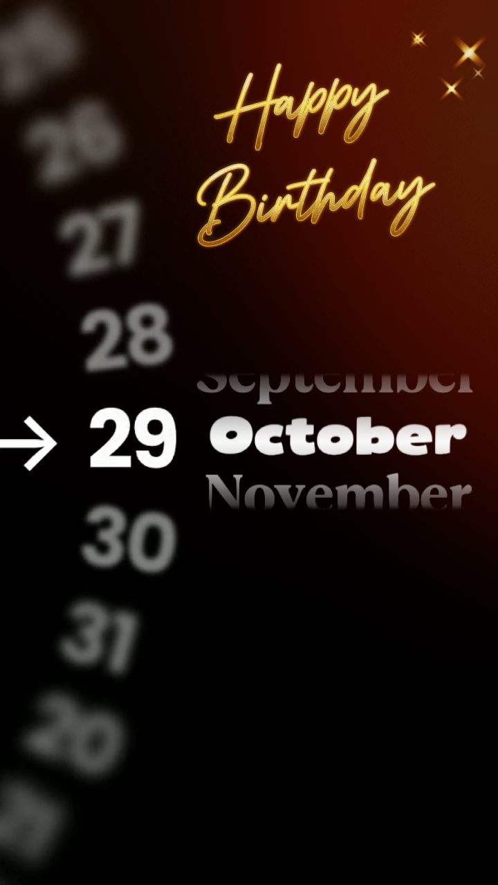 HBD 29 OCTOBRE