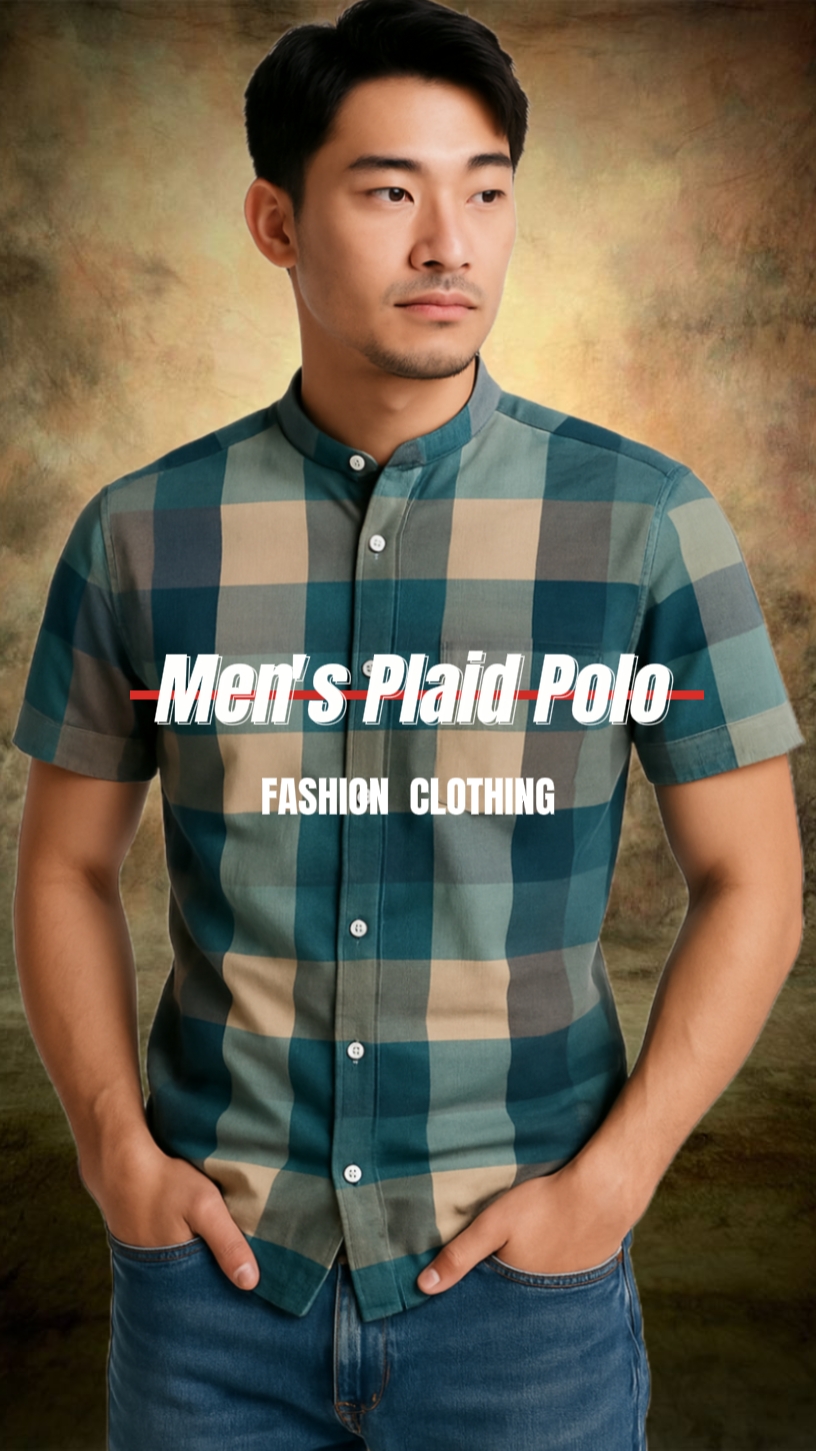 Polo a cuadros