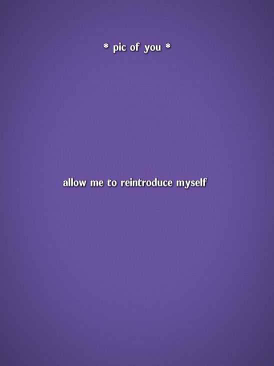 allow me to reintro-