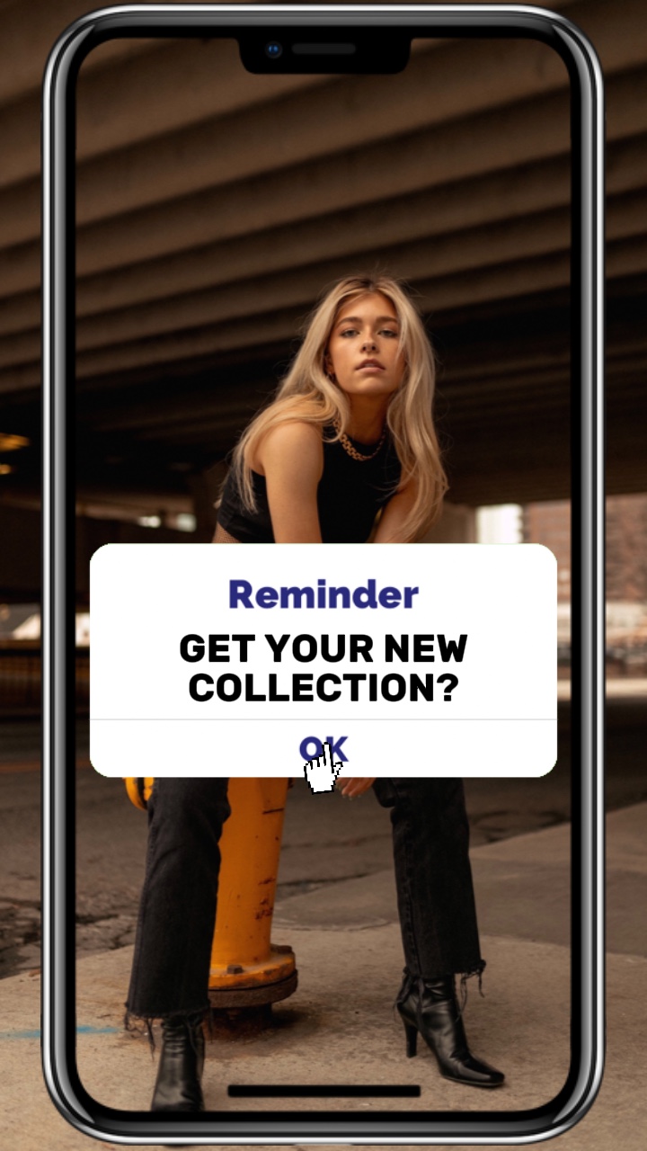 Exibição de produtos de roupas Estilo Tiktok