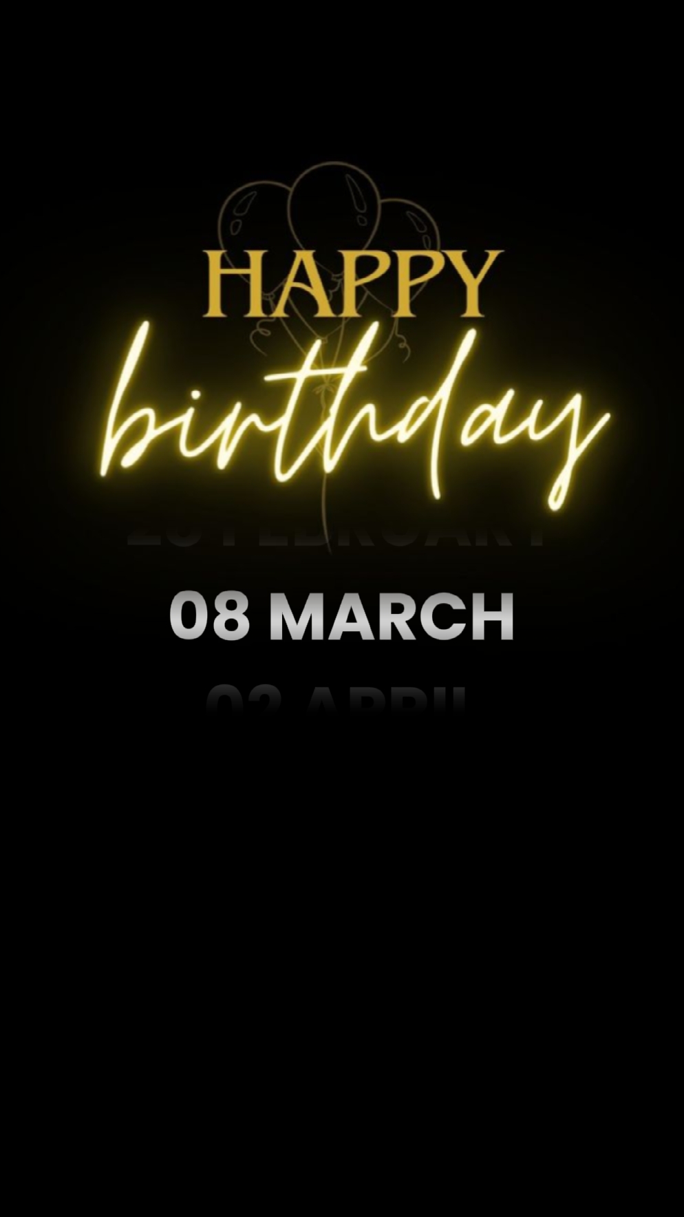 BIRTHDAY 8 MARCH 