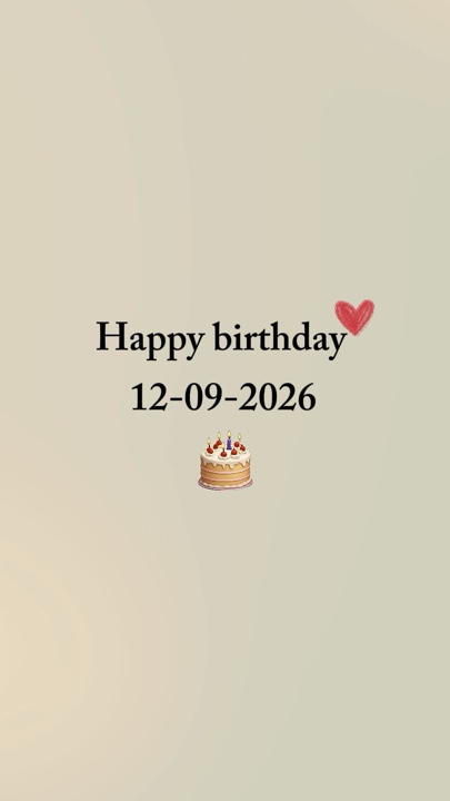 BIRTHDAY 12 SEPTEMBE