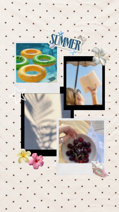 summer cute collage