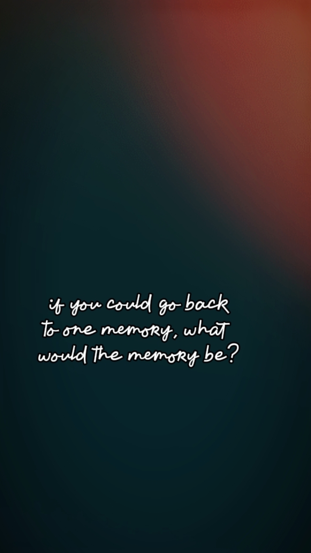 back to one memory 