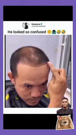 Confused haircut