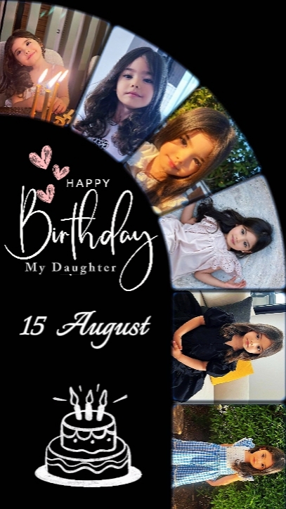 HBD DAUGHTER 15 AUG