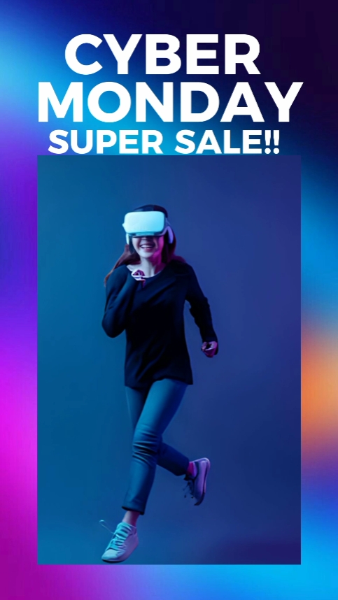 Pagpapakita ng Produkto sa Cyber Monday Maliwanag At Makulay na Estilo